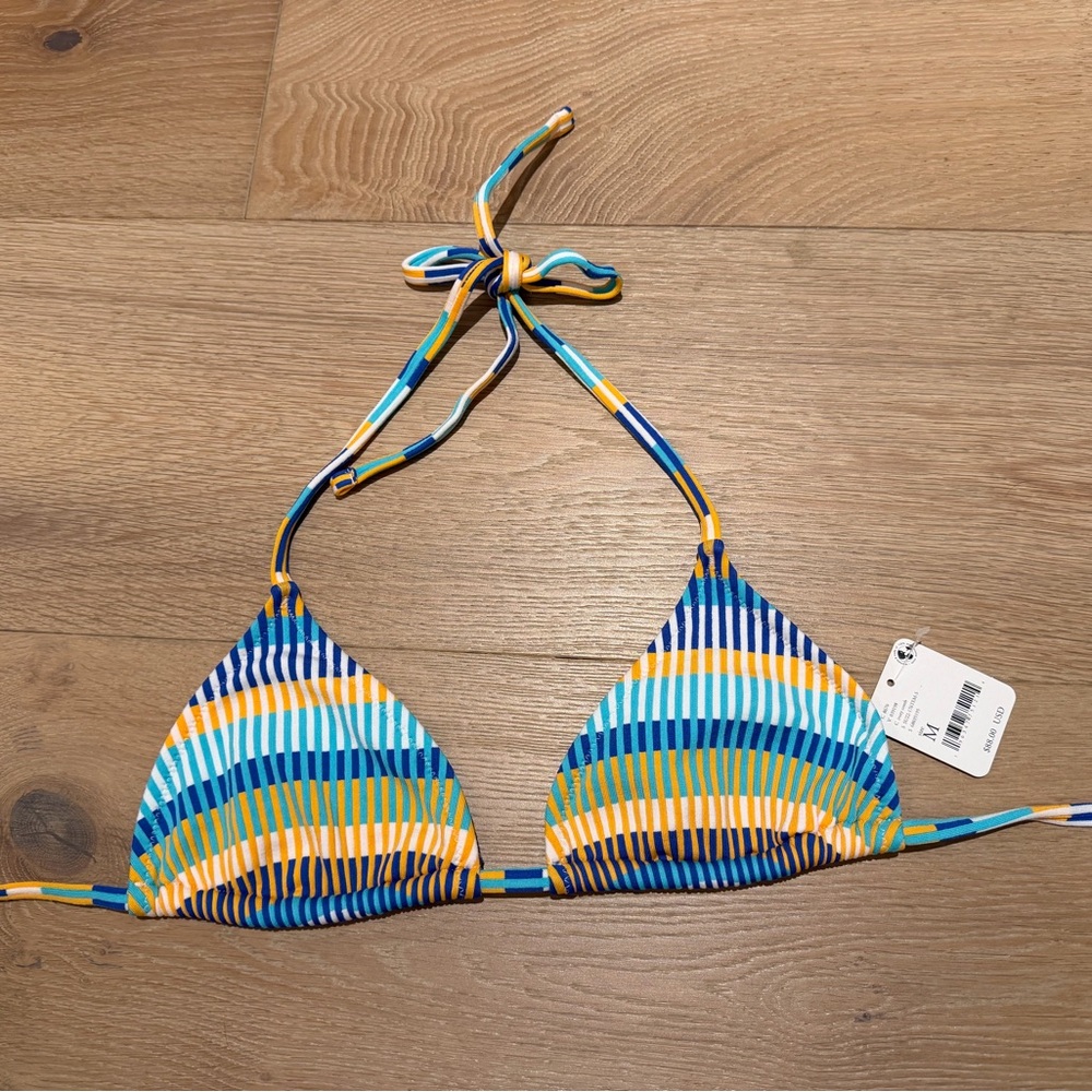 NWT Solid & Striped Raine multicolor Bikini Top - Picture 2 of 7